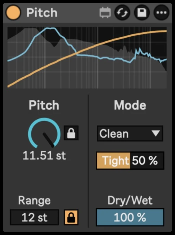 Pitch device in Ableton Live