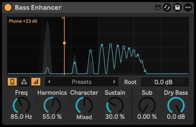 Bass Enhancer: Harmonics