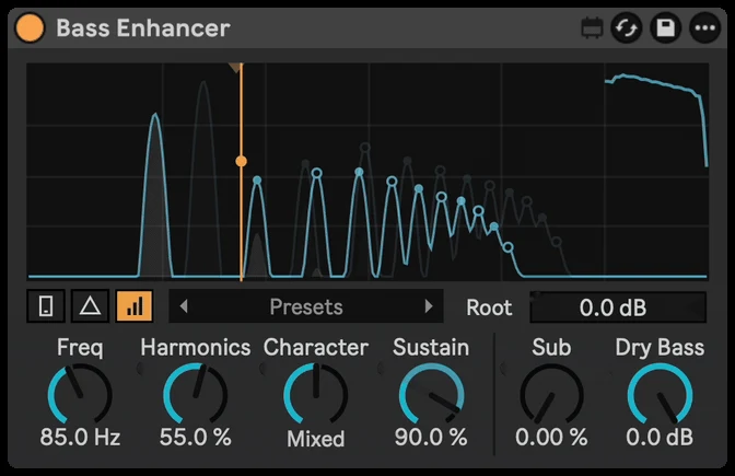 Bass Enhancer: Sustain