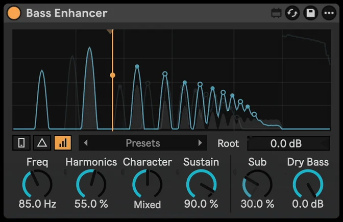 Bass Enhancer: Root and Sub