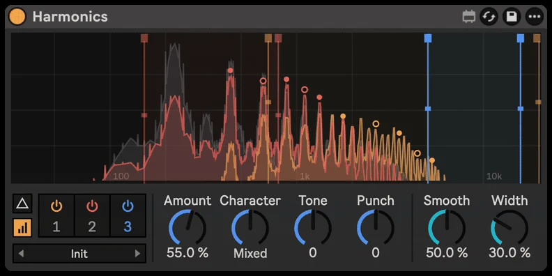 Harmonics: Smooth, Width and Delta