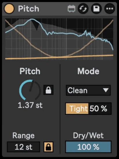 Pitch: Smooth, continuous pitch