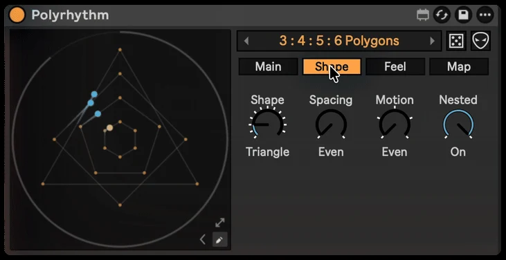 Polyrhythm: Shape, Spacing, Motion