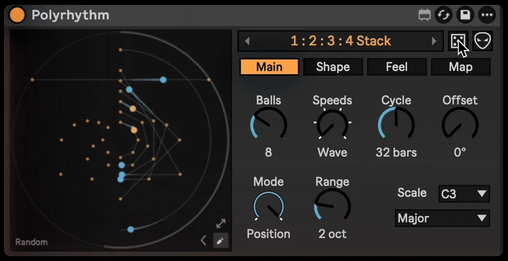 Polyrhythm: Random and Mutate