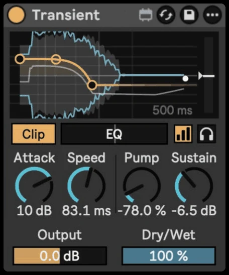 Transient: EQ and Sensitivity